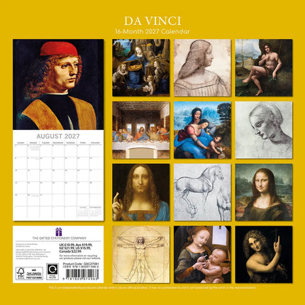 The Gifted Stationary Da Vinci Kalender 2027