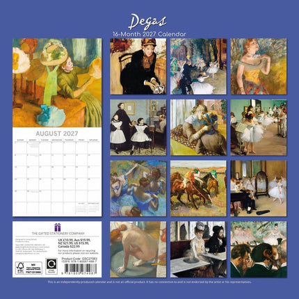 The Gifted Stationary Degas Kalender 2027