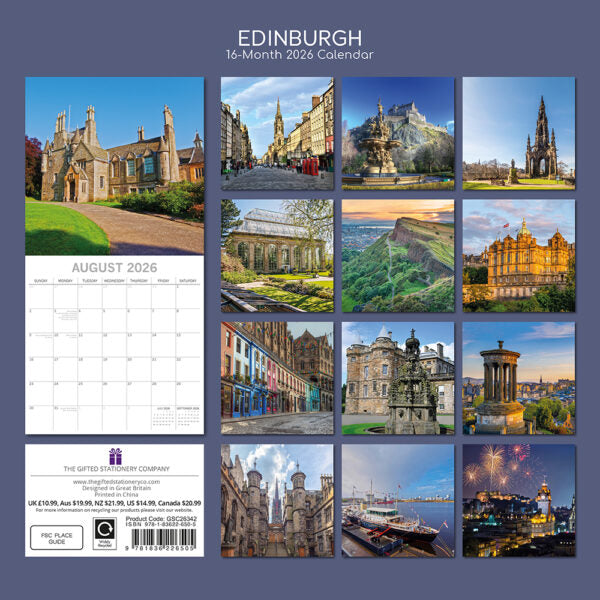 The Gifted Stationary Edinburgh Kalender 2026