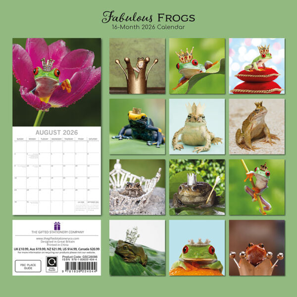 The Gifted Stationary Fabulous Frogs Kalender 2026