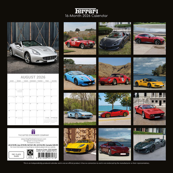 The Gifted Stationary Ferrari Kalender 2026