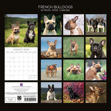 The Gifted Stationary Franse Bulldog Kalender 2026