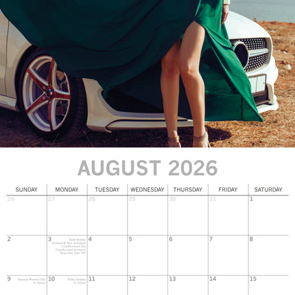 The Gifted Stationary Girls and Cars Kalender 2026