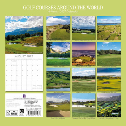 The Gifted Stationary Golf Courses Around the World Kalender 2027