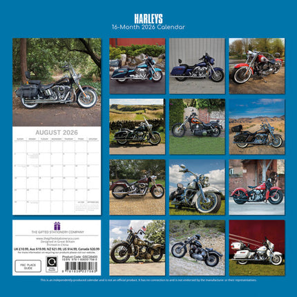 The Gifted Stationary Harley Davidson Kalender 2026
