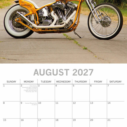 The Gifted Stationary Harley Davidson Kalender 2027