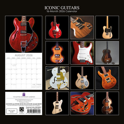 The Gifted Stationary Iconic Guitars Kalender 2026