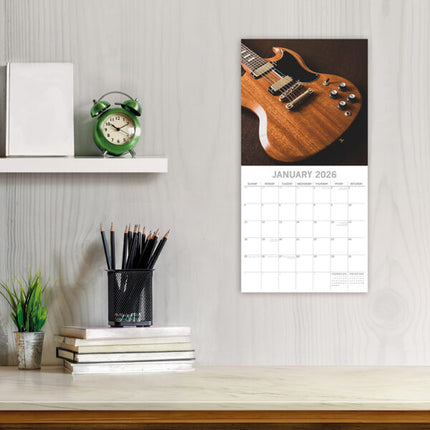 The Gifted Stationary Iconic Guitars Kalender 2026