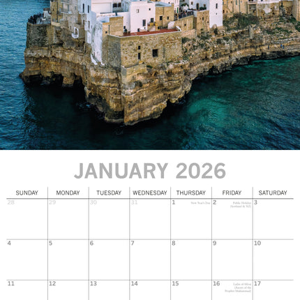 The Gifted Stationary Italië Kalender 2026