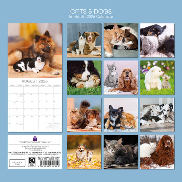 The Gifted Stationary Katten & Honden Kalender 2026