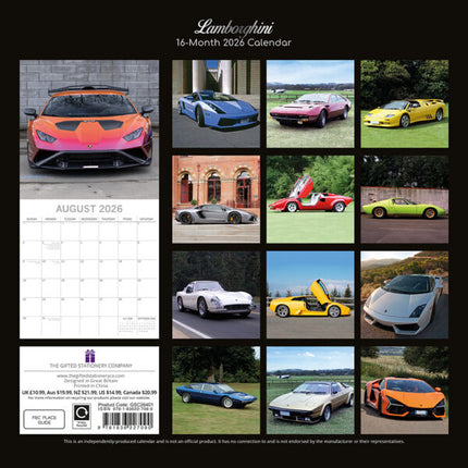 The Gifted Stationary Lamborghini Kalender 2027