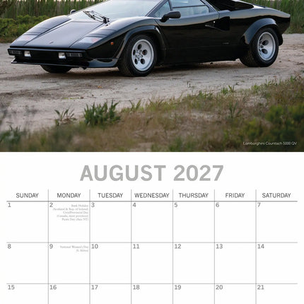 The Gifted Stationary Lamborghini Kalender 2027