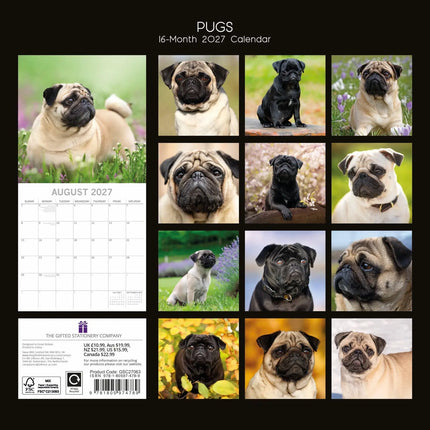 The Gifted Stationary Mopshond Kalender 2027