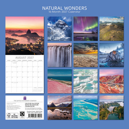 The Gifted Stationary Natural Wonders Kalender 2027