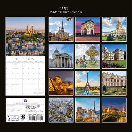 The Gifted Stationary Parijs Kalender 2027