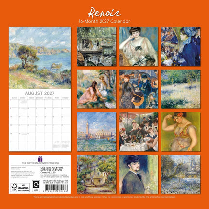 The Gifted Stationary Renoir Kalender 2027