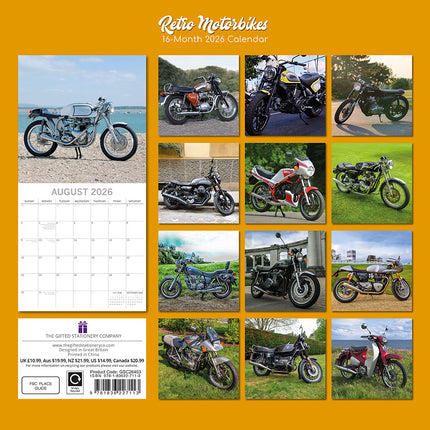 The Gifted Stationary Retro Motorbikes Kalender 2026