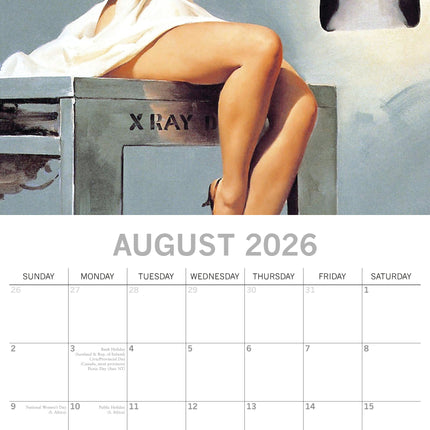 The Gifted Stationary Retro Pin Ups Kalender 2026