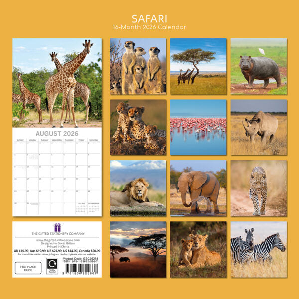 The Gifted Stationary Safari Kalender 2026