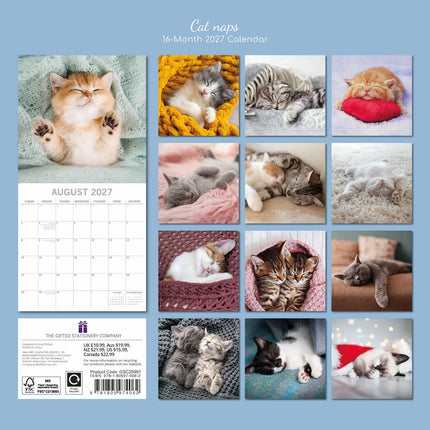 The Gifted Stationary Slapende Katten Kalender 2027