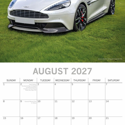 The Gifted Stationary Super Cars Kalender 2027