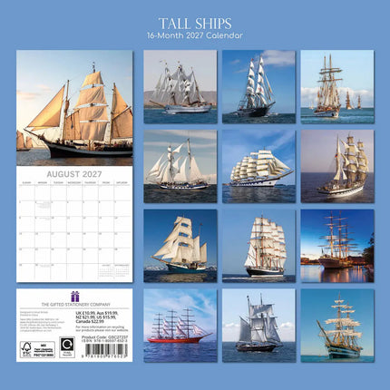The Gifted Stationary Tall Ships Kalender 2027