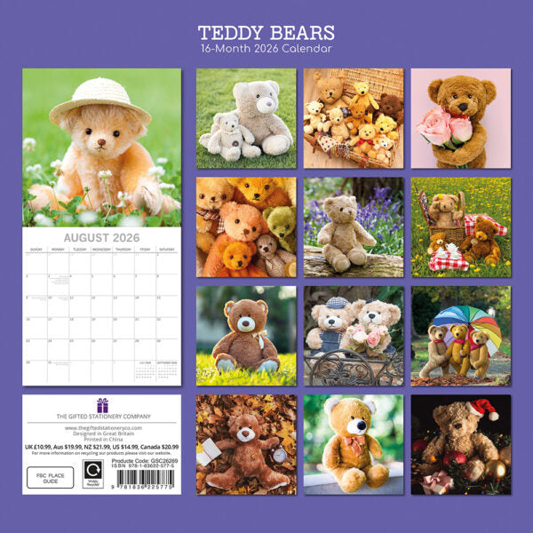 The Gifted Stationary Teddyberen Kalender 2026