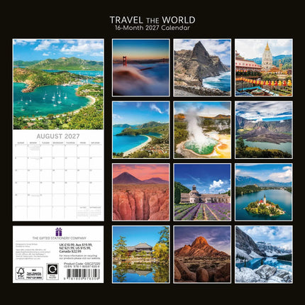 The Gifted Stationary Travel the World Kalender 2027