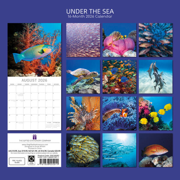 The Gifted Stationary Under the Sea Kalender 2026