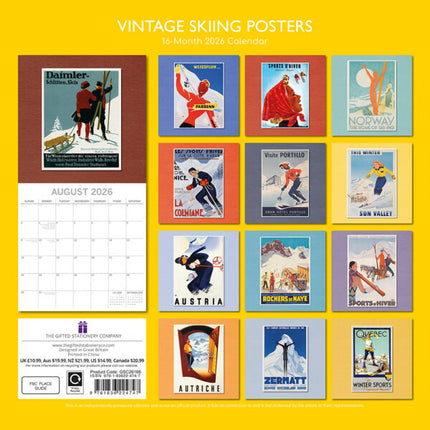 The Gifted Stationary Vintage Skiing Kalender 2026