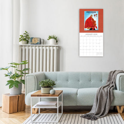 The Gifted Stationary Vintage Skiing Kalender 2026