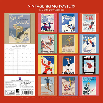 The Gifted Stationary Vintage Skiing Kalender 2027