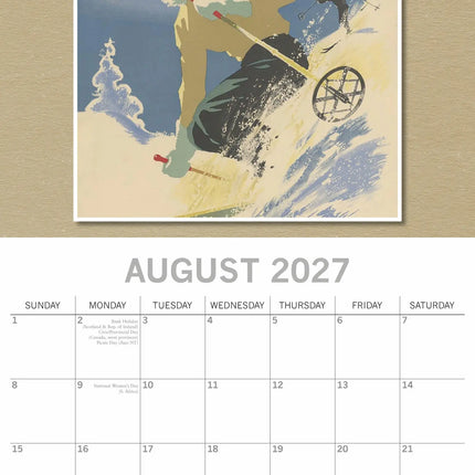 The Gifted Stationary Vintage Skiing Kalender 2027