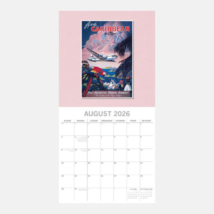 The Gifted Stationary Vintage Travel Posters Kalender 2026