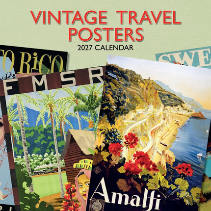 The Gifted Stationary Vintage Travel Posters Kalender 2027