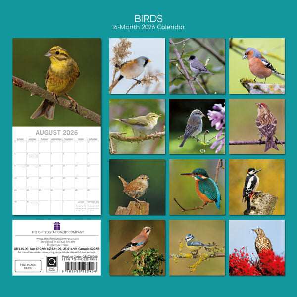 The Gifted Stationary Vogel Kalender 2026