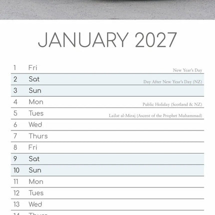 The Gifted Stationary Volkswagen Camper Kalender 2027 Slimline
