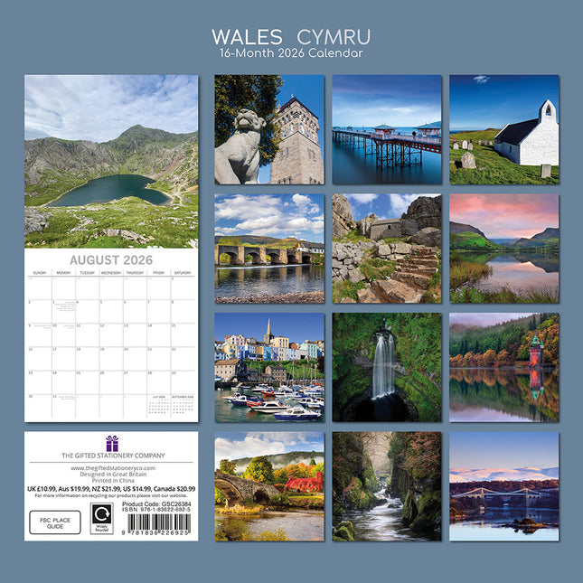 The Gifted Stationary Wales Kalender 2026