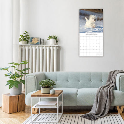 The Gifted Stationary West Highland White Terrier Kalender 2026