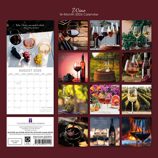 The Gifted Stationary Wijn Kalender 2026