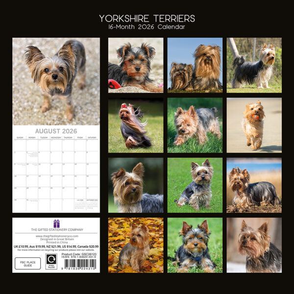 The Gifted Stationary Yorkshire Terrier Kalender 2026