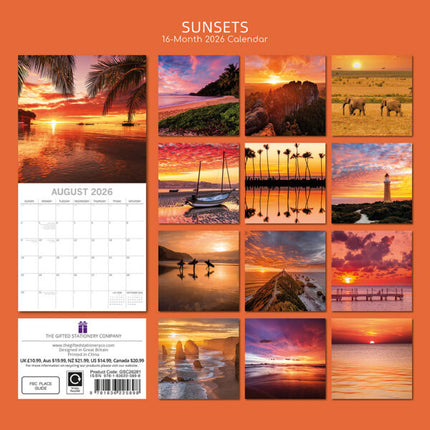 The Gifted Stationary Zonsondergangen Kalender 2026