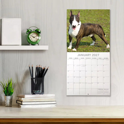 The Gifted Stationery Co. Bull Terrier Kalender 2027
