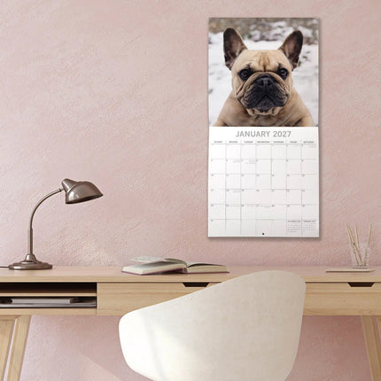 The Gifted Stationery Co. Franse Bulldog Kalender 2027