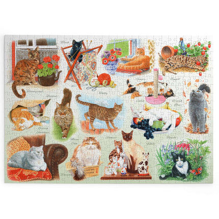The House of Puzzles A Clowder of Cats Puzzel 500 XL Stukjes