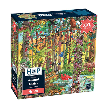 The House of Puzzles Animal Antics Puzzel 100 XXL Stukjes
