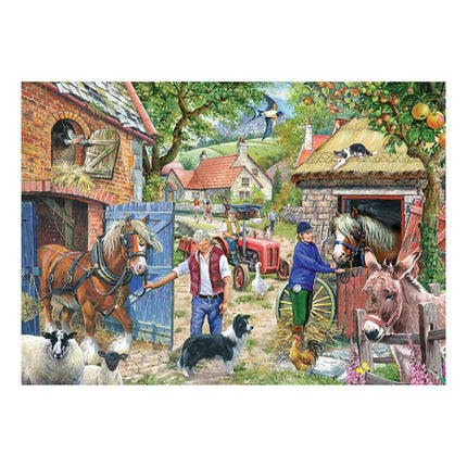 The House of Puzzles Appletree Lane Puzzel 500 XL Stukjes