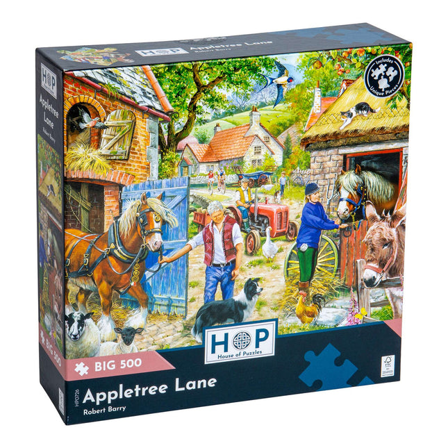 The House of Puzzles Appletree Lane Puzzel 500 XL Stukjes