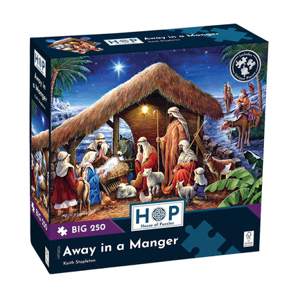 The House of Puzzles Away In a Manger Puzzel 250 XL Stukjes