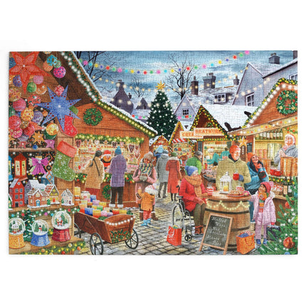 The House of Puzzles Christmas Market Puzzel 1000 Stukjes